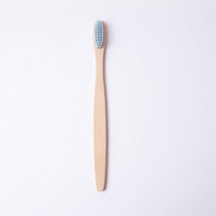 Flat bamboo charcoal soft-bristled toothbrush
