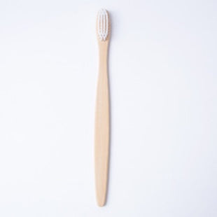 Flat bamboo charcoal soft-bristled toothbrush