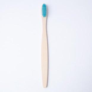 Flat bamboo charcoal soft-bristled toothbrush